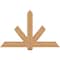 Ekena Millwork Kennewick Timber Gable Bracket, Western Red Cedar, 60"W x 38"H x 3 1/2"D x 5 1/2"F, 15/12 Pitch GBW060X38X0406KEN00SWR - alternate 1